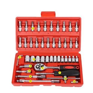 Nhà Máy bán hàng trực tiếp spanners bán như bánh nóng 46 ổ cắm wrenches Screwdriver lắp ráp bay Ratchet cờ lê ổ cắm hộp công cụ - Product Image 2