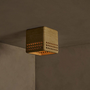 Plafonnier carré en marbre naturel, LED, commande par interrupteur filaire, pour villa, hôtel, couloir, entrée - Product Image 3