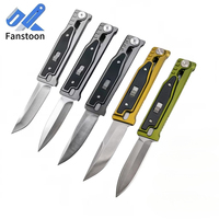 Couteau pliant tactique populaire en acier inoxydable 5CR13, manche G10 incrusté d'aluminium, couteau de poche EDC pour le camping, la chasse et la survie