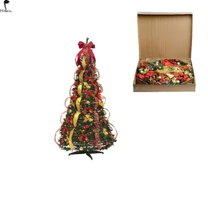 Helen Originaliteit Telescopische Kerstboom Pe/Pvc Materiaal Intrekbare Kerstboom Eenvoudig Te Installeren Voor Indoor