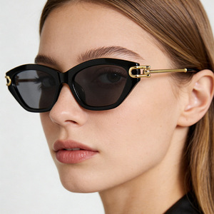 Women Cat Eye Sunglasses Luxury Brand Designer UV400 Retro Fashion Ladies Trendy Outdoor Eyewear