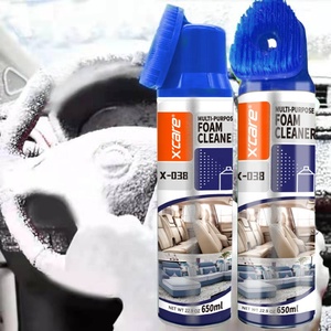Quatre couleurs la plus récente brosse supérieure de mise à niveau avec spray nettoyant en mousse multi-usages 650ml pour le nettoyage intérieur - Product Image 4