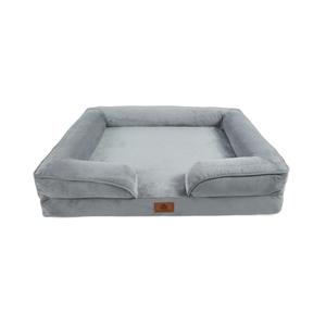 ספקים ספקים in בלתי ניתנת להריסה מלבנית אורטופדית מרגיע כלב מיטה ללעוס עמיד מיטה בגודל בינוני עם כרית סדין - Product Image 1