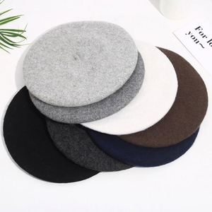 Warm Beanie Artist Painter Fancy Wool French Hat Solid Color <b>Beret</b> Cap for Women Girls - Product Image 4
