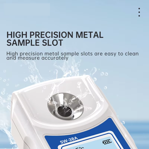 مقياس انكسار رقمي LCD طراز SW38A لقياس نسبة السكر في عصير الفواكه والمشروبات مع تعويض درجة الحرارة التلقائي، نطاق القياس 0-38% - Product Image 6