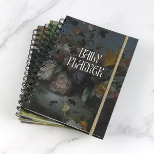 Дизайн в стиле масляной живописи духовный ежедневный манифестный дневник планировщик и блокнот вдохновляющее проявление журнальной книги