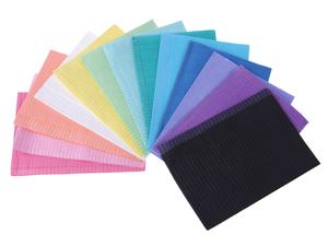 Delantal <span class=keywords><strong>desechable</strong></span> <span class=keywords><strong>impermeable</strong></span> de 3 capas, servilletas de tejido, babero dental <span class=keywords><strong>desechable</strong></span> - Product Image 4