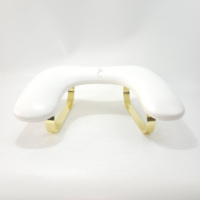 Nouveau repose-bras de luxe 2026 pour techniciennes ongulaires, support de manucure en forme de U, repose-main en cuir PU pour salon de manucure