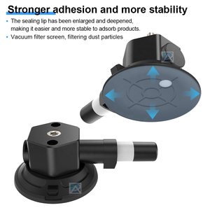 Support de caméra d'<span class=keywords><strong>action</strong></span> pour moto, ventouse robuste de 3 pouces avec pompe manuelle pour pare-brise et casque - Product Image 3