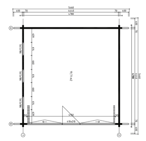 Petite <span class=keywords><strong>maison</strong></span> carrée moderne de <span class=keywords><strong>la</strong></span> pièce 24 ㎡ de jardin pour le travail vivant se vendant - Product Image 6