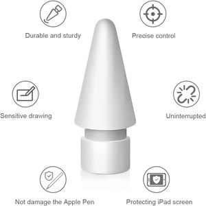 Puntas de Repuesto para Lápiz Capacitivo Pasivo, Punta Reemplazable para Teléfono Móvil, Plástico Blanco - Product Image 3