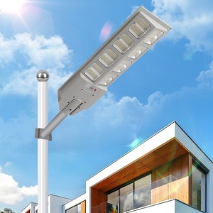Solar Street <b>Light</b> 100W LED Aluminum Alloy Mono Si Solar Cell <b>Remote</b> <b>Control</b> Outdoor Lighting - Product Image 1