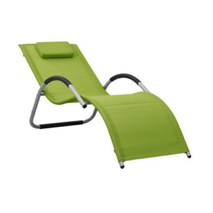 Chaise de jardin en aluminium pour l'extérieur, chaise à bascule légère, chaise longue de plage - Product Image 2