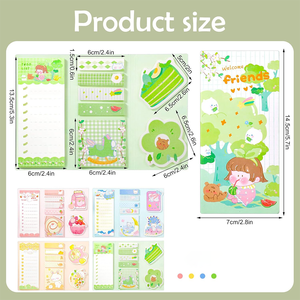 Mignon bloc-notes autocollant pour liste de choses à <span class=keywords><strong>faire</strong></span>, mémo amovible, papier de planification, fournitures de bureau et scolaires, cadeau pour étudiant - Product Image 2