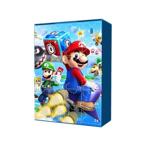 Figurine d'anime en PVC <span class=keywords><strong>Mario</strong></span> Bestseller 2025, coffret cadeau de 24 pièces, boîte à surprises pour le compte à rebours de Noël - Product Image 4