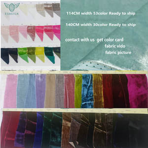 OEKO-TEX मानक 31 रंग 140 सेमी चौड़ाई नरम रेशम कपड़े विकोज मखमल भारी रेशम मखमल कपड़े के लिए - Product Image 2