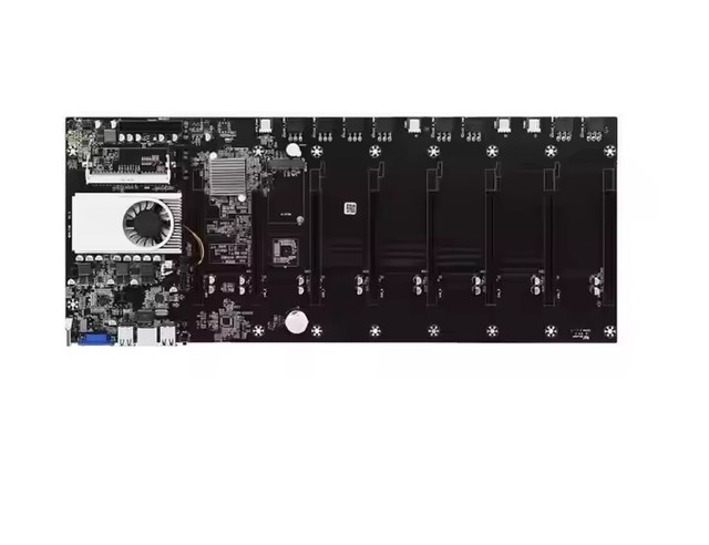 BTC-T37/BTC-S37/BTC-D37 Combo 8 GPU Rig Chassis Intel Motherboard 4 Fans CPU PCIE 16X 4 Port USB2.0 DDR3 Sodimm Slot SATA Single