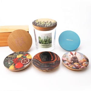 Tapa de Madera Personalizada WeWood de Vietnam con Diseño Artístico de Lujo para Velas Aromáticas - Product Image 6