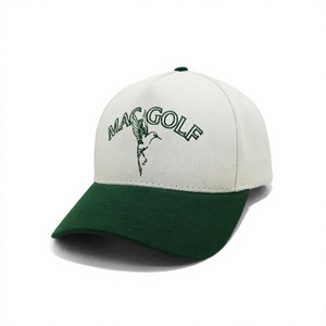 Custom 100% Cotton Twill Embroidery Logo Two Tone Baseball Cap 5 Panel Sports <b>Hat</b> Mid Profile <b>Sun</b> Protection Golf <b>Hat</b> <b>Men</b> Gorra - Product Image 1