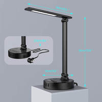 Lampe de bureau lampes Led Usb Lampara lampe de Table Rechargeable avec Port de charge Usb