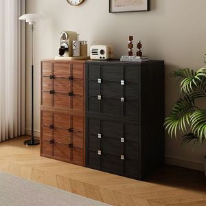Meuble TV vintage <span class=keywords><strong>Carmen</strong></span> en bois massif pour salon, module de rangement antique, armoire de sol avec portes DIY - Product Image 1