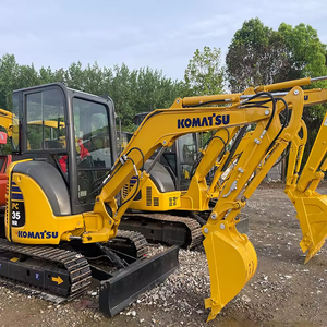 รถขุดขนาดเล็ก 3.5 ตัน สภาพดี ใช้งานได้ รถขุดตีนตะขาบขนาดเล็ก Komatsu PC35MR มือสอง ของแท้ รุ่น pc50 pc55 - Product Image 6