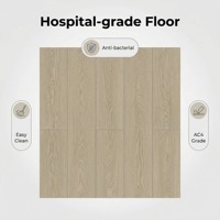 Plancher stratifié AC4 imperméable et antibactérien de 12 mm avec système de clic, lames HDF pour usage extérieur en milieu hospitalier