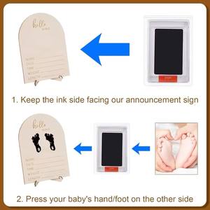 Marco <span class=keywords><strong>de</strong></span> Fotos Ultrasónico <span class=keywords><strong>de</strong></span> Madera al por Mayor, Letrero Vertical <span class=keywords><strong>de</strong></span> Doble Cara, Perfecto <span class=keywords><strong>para</strong></span> Anunciar el Embarazo o el <span class=keywords><strong>Nacimiento</strong></span> del Bebé, Adorno - Product Image 5