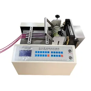 Small automatic rope cutting machine, braided rope and polyester rope cutter /silicone article zipper and band cutting machine