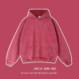 Sweat à capuche unisexe de luxe en gros, poids lourd, 100% coton, uni, teinture unie, surdimensionné, couleur anthracite - Product Image 6