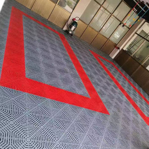 แผ่นพื้นโรงรถแบบมีรูระบายอากาศ ป้องกันการลื่นไถล ผลิตจากพลาสติก PP แบบโมดูลาร์ ขนาด 40x40 ซม. - Product Image 6