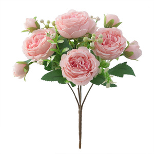 DREA 2023 Hot Selling <b>Artificial</b> <b>Flower</b> Wholesale <b>Flowers</b> <b>Artificial</b> 5 <b>Head</b> Peony for Wedding Garden Home Decor - Product Image 6