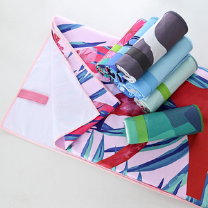 Serviette <span class=keywords><strong>de</strong></span> plage en microfibre à séchage rapide, sans sable, imprimée sur mesure avec logo, motif fantaisie, grande taille, pour la plage - Product Image 4