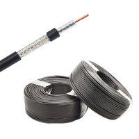 Cable Coaxial de Doble Trenzado con Protección Anti-Interferencia para Instalación de TV por Cable, Suministro de Fábrica