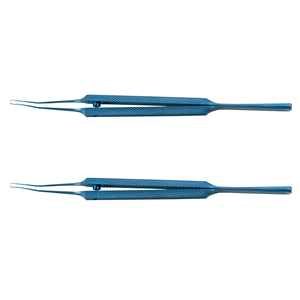 Pinzette oftalmiche con piattaforma di legatura 5mm forcipe ad angolo dentata - Product Image 5