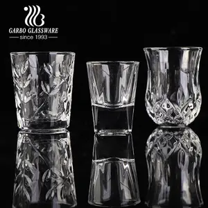 Factory Promotion Diamond pattern design Glass Clear transparent 50ml shot glass wine tasting glasses Tequila Cups vodka glass