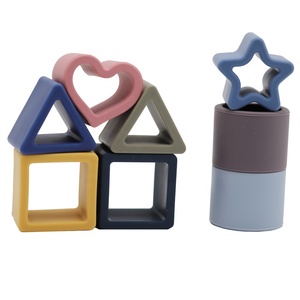 Bloques de construcción suaves para bebé, juguetes sensoriales para bebé, juguetes para niño pequeño y niño, pentagrama triangular cuadrado, bpa, novedad de 2022 - Product Image 6