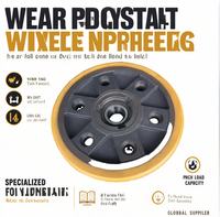 HY 285 X100 mm Référence HY 4021574 MR16-BR / MR16-N / MR16-HD / MR20 Roue de charge solide en polyuréthane durable