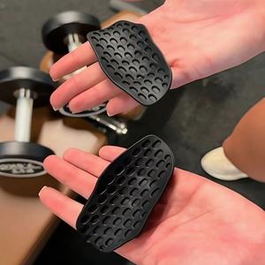 Grosir grip olahraga ergonomis Gym olahraga silikon grip untuk perlindungan telapak tangan grip Angkat Berat - Product Image 2