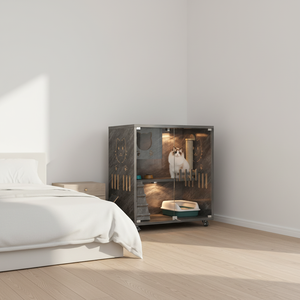 Lussuosa Villa Moderna Pieghevole per Gatti, Cuccia Grande in Legno, Gabbia per Riproduzione e Gioco, Arredamento per Gatti da Interno - Offerta Imperdibile - Product Image 1