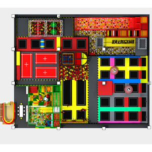 Grand parc de trampoline intérieur commercial chaud pour enfants avec fosse à mousse et grand toboggan FRP <span class=keywords><strong>Scream</strong></span> Excellente valeur Fun! - Product Image 5