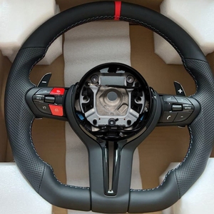 Volante Sportivo in Pelle di Alta Qualità per <span class=keywords><strong>BMW</strong></span> Serie F20 F22 <span class=keywords><strong>F25</strong></span> F30 F32 F35 F36 F10 F12 F15 F16 F80 F07 F01 E70 E90 M3 M5 M6 - Product Image 1