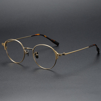 Lunettes de vue légères et durables en titane pur, monture optique vintage 81011 pour hommes et femmes, lunettes de prescription