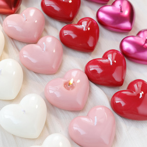 Décoration d'intérieur, cadeau pour la Saint-Valentin, <span class=keywords><strong>bougie</strong></span> aromatique élégante faite à la main, en forme de cœur, souvenirs de mariage, <span class=keywords><strong>bougie</strong></span> parfumée en cire de soja - Product Image 1