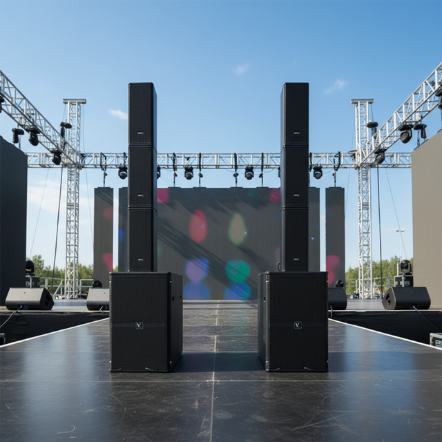 LV502 Line Array Speaker Set Mini Powered With Built-in Active Line Array Speaker DSP Powered for Party/Karaoke/Home Theatre