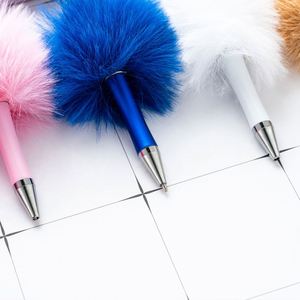 ปากกาประดับลูกปัดน่ารักฟูฟ่อง - เครื่องเขียนแบบ DIY พร้อมพู่ห้อย เหมาะเป็นของขวัญสำหรับคนมีจินตนาการ - Product Image 4