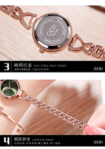 Nuevo Reloj de Cuarzo para Mujer a la Moda, Reloj de Mujer con Esfera Pequeña, Reloj de Mujer con Diamantes Exquisitos - Product Image 6
