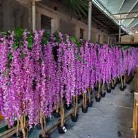 150cm de haut glycine arbre faux violet bleu Faux soie fleurs décoration de Table de mariage plante artificielle centre de table pour