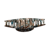 Pince à cheveux demi-lune en acétate français, texture rétro élégante, dégradé, 11 cm, pince à cheveux requin, accessoires de cheveux de haute qualité, tempérament