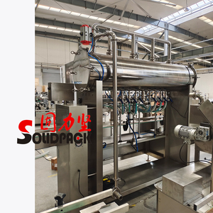 Solidpack sữa tự động chai nước trái cây trọng lực Máy làm đầy chất lỏng với CIP Hệ thống làm sạch - Product Image 5